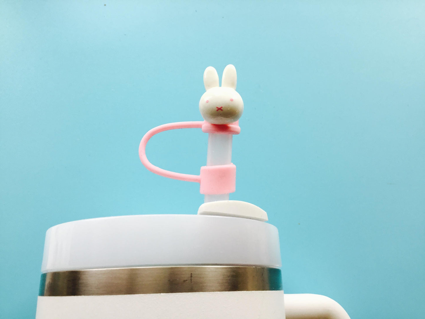 Straw Cap  / Cover / Bunny  10mm Straw Accessory