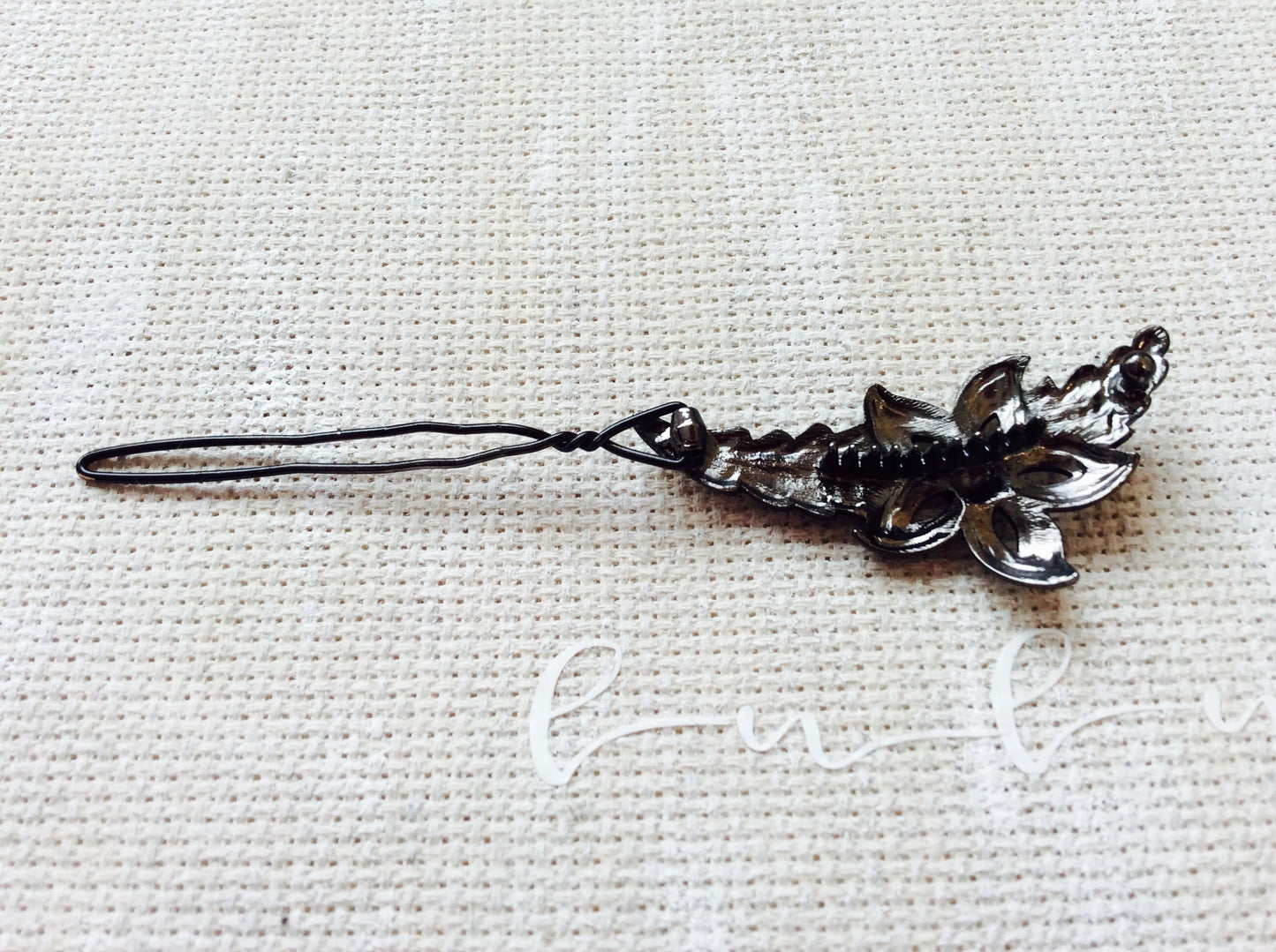 Pink Red AB Iridescent Topaz Brown Crystal Hair Clip Pin Barrette Flower