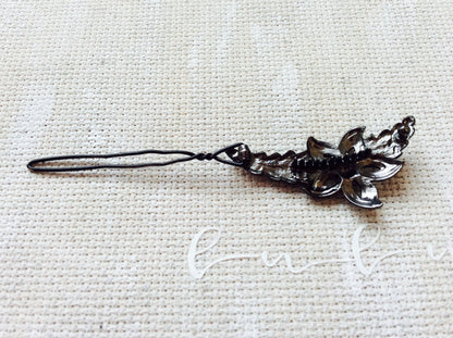 Pink Red AB Iridescent Topaz Brown Crystal Hair Clip Pin Barrette Flower