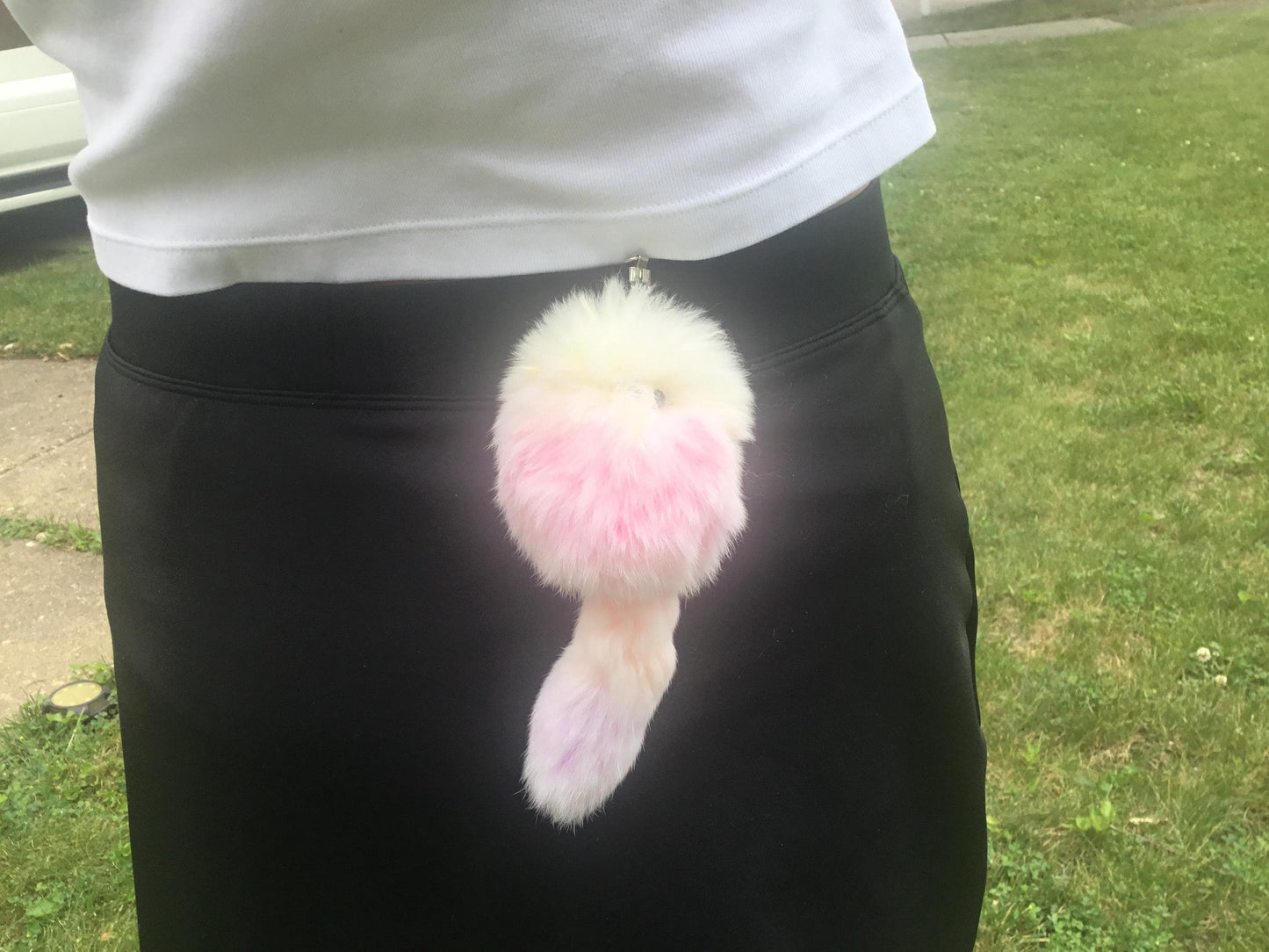 Furry Buddy  Keychain Worry Friend  Bag Purse Charm