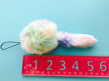 Furry Buddy Charm Keychain Gift Unique  Worry Friend Kids Bag Purse Charm