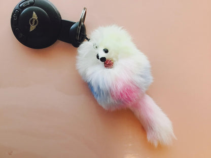 OOAK My Furry Friend  Phone Charm Keychain Bag Purse Charm