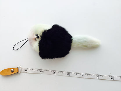 OOAK   My Furry Friend Cellphone Charm Keychain