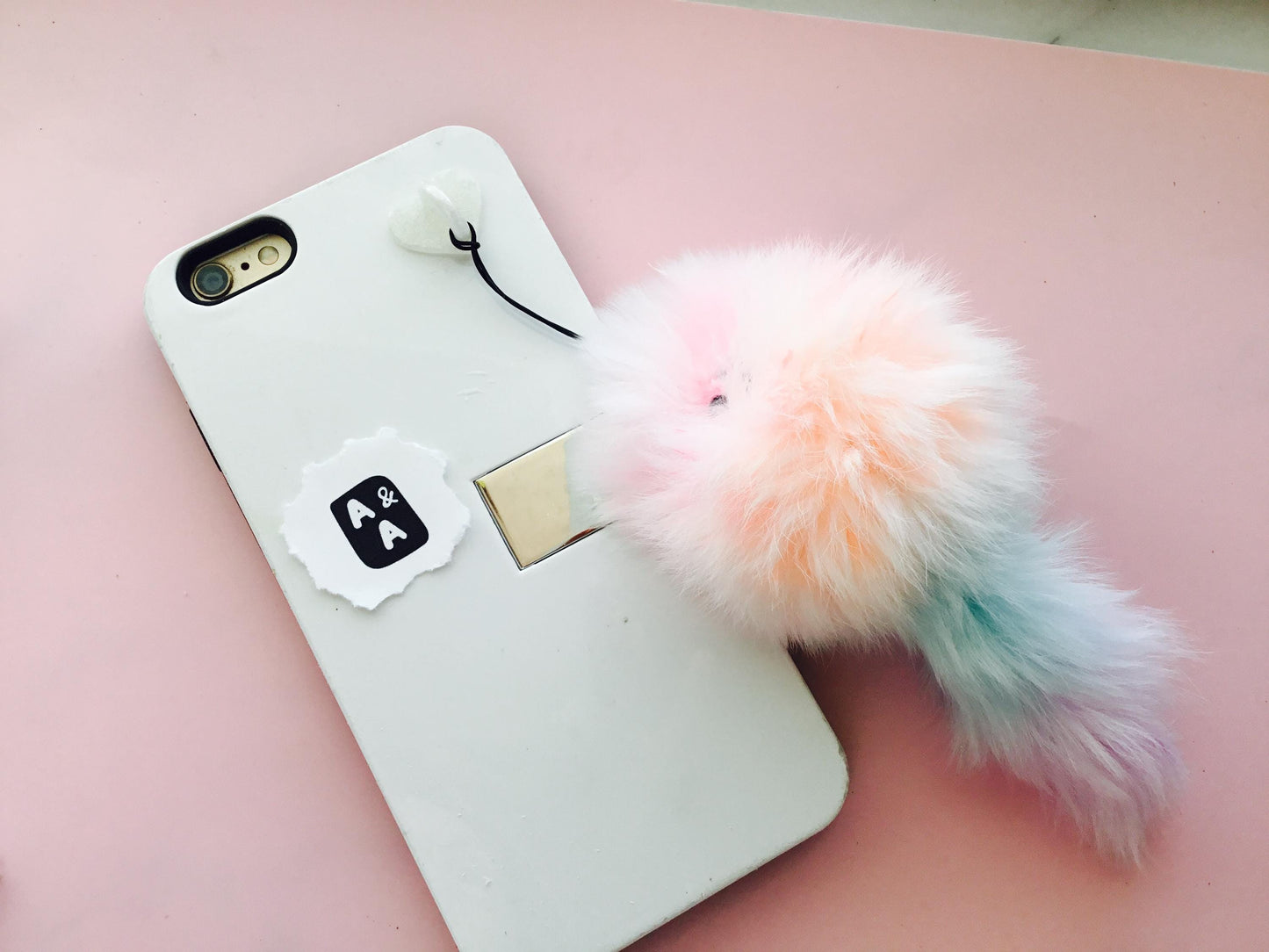 Furry Buddy Friend  Cellphone Charm Keychain Bag Charm
