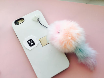 Furry Buddy Friend  Cellphone Charm Keychain Bag Charm