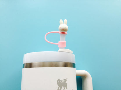 Straw Cap  / Cover / Bunny  10mm Straw Accessory