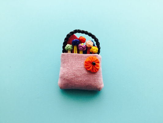 Handmade Flower Bouquet Brooch