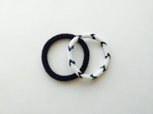 Set of 2 Nepal Beaded  Bracelets