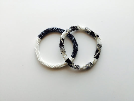 SET of 2  Nepal Beaded Bracelets